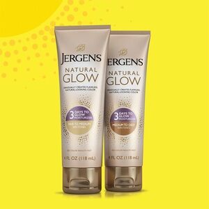 Jergens Natural Glow 3-Day Self Tanner Lotion Sunless Medium to Deep 2-pack (2)